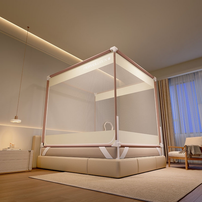 91家纺网 家纺一手货源 找家纺 （总）卓尔居 2025新款成人坐床外穿蚊帐系列-光年熊猫带压脚