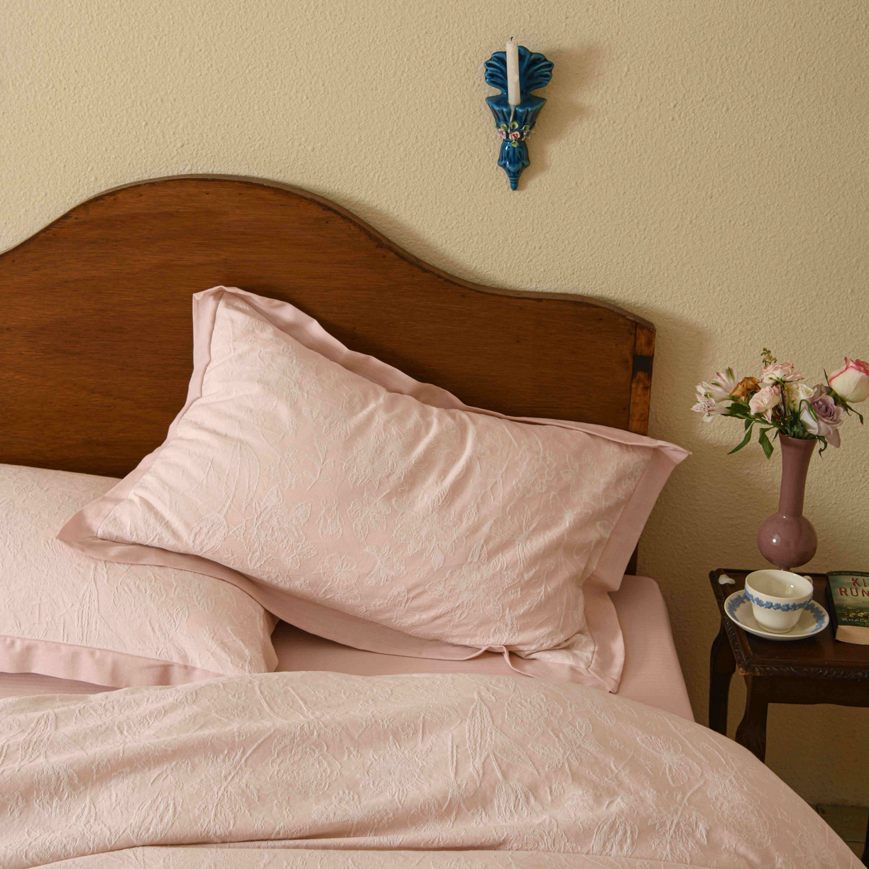 91家纺网 家纺一手货源 找家纺 云上 2025全棉提花床品系列·蝶舞花间 蝴蝶-粉