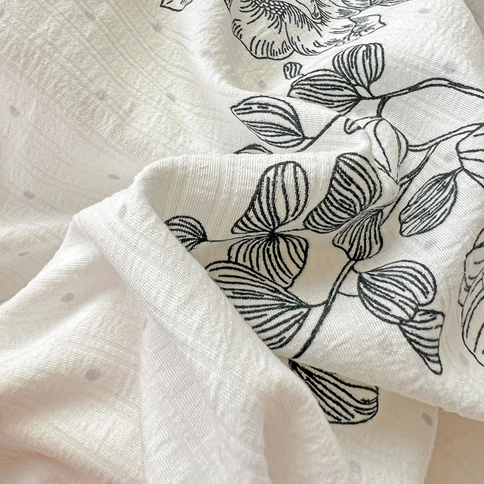 91家纺网 家纺一手货源 找家纺 王朝国际 2026新款直播热款有氧提花有氧双层纱碎花单被套 花容