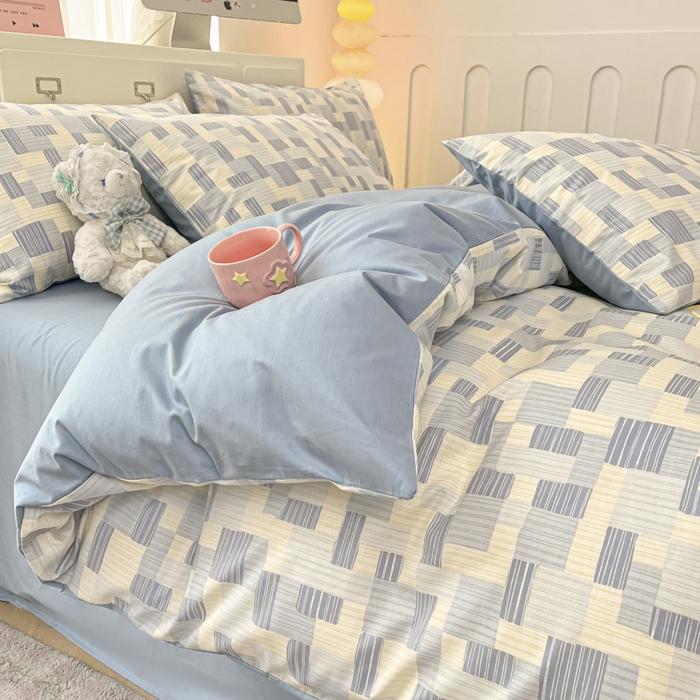 91家纺网 家纺一手货源 找家纺 晨希家居 2025新款全棉卡通活性印花四件套-子影