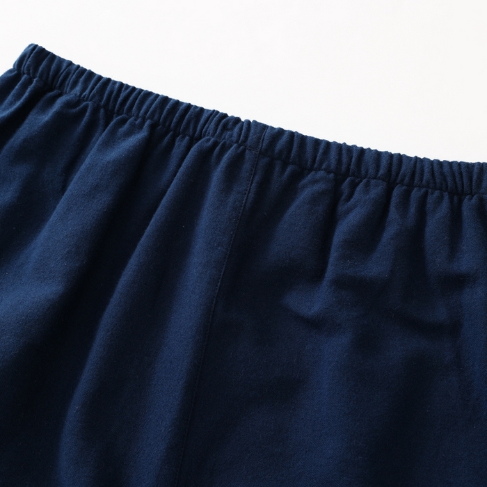 91家纺网 家纺一手货源 找家纺 伊嫚家居 2025新款无印日式双股全棉法兰绒家居服良品睡衣女纯棉直播秋冬款情侣睡衣 纯藏青色男