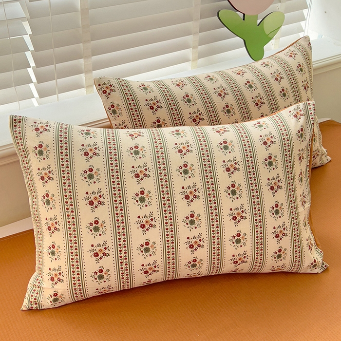 91家纺网 家纺一手货源 找家纺 王朝国际 2025新款直播热款有氧提花有氧双层纱碎花单被套 可可庄园