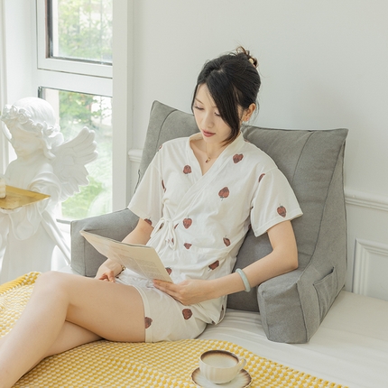 一兰家纺 2025新款单人床头靠垫护腰靠背靠枕大抱枕抱抱靠 抱抱靠-耀石灰