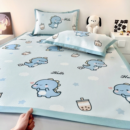 倾慕家纺 A类满天星凉感提花凉席 波波小龙