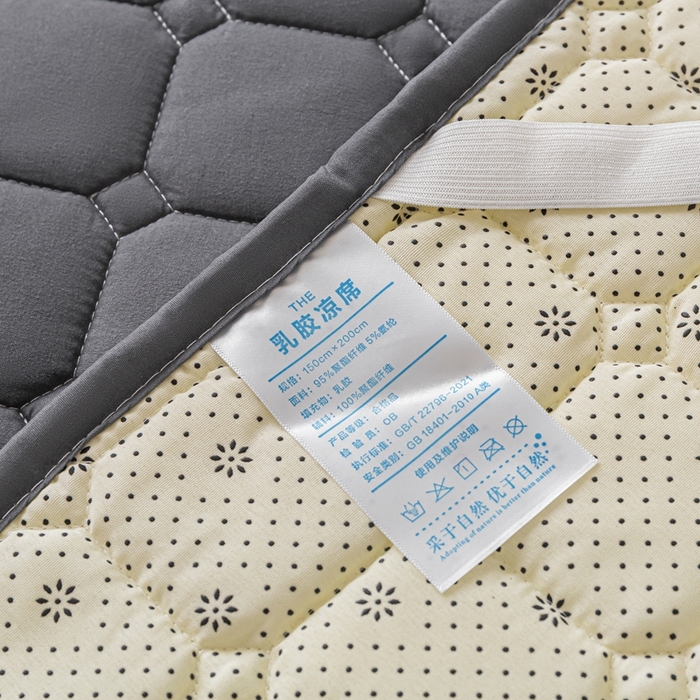 91家纺网 家纺一手货源 找家纺 欧邦 2025春夏新款四季款无印风纯色水洗棉床褥榻榻米床垫 床垫-深灰