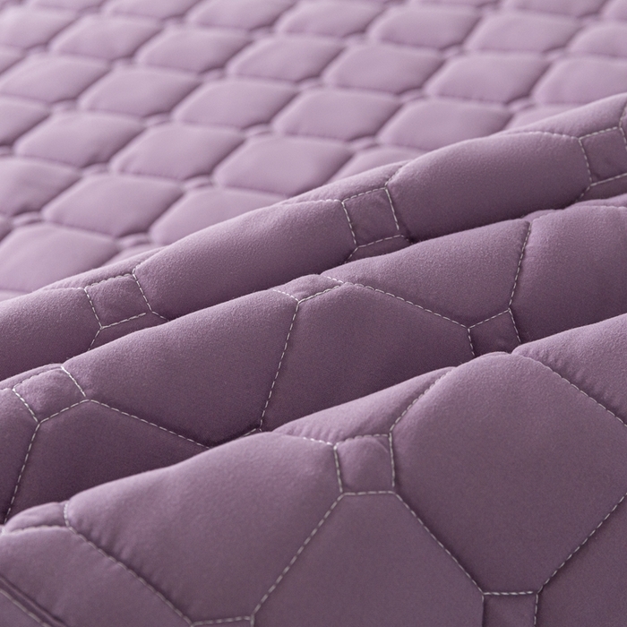 91家纺网 家纺一手货源 找家纺 欧邦 2025春夏新款四季款无印风纯色水洗棉床褥榻榻米床垫 床垫-魅紫