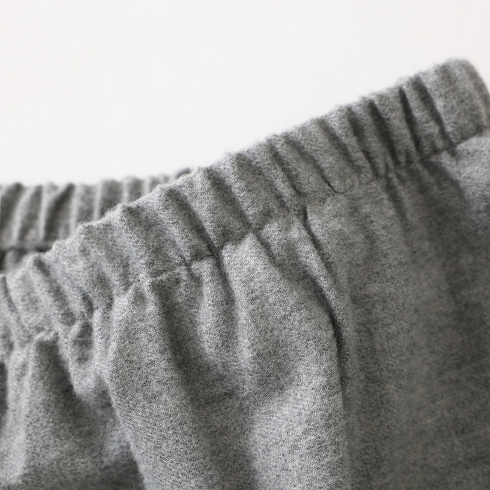 91家纺网 家纺一手货源 找家纺 伊嫚家居 2025新款无印日式双股全棉法兰绒家居服良品睡衣女纯棉直播秋冬款情侣睡衣 纯麻灰女