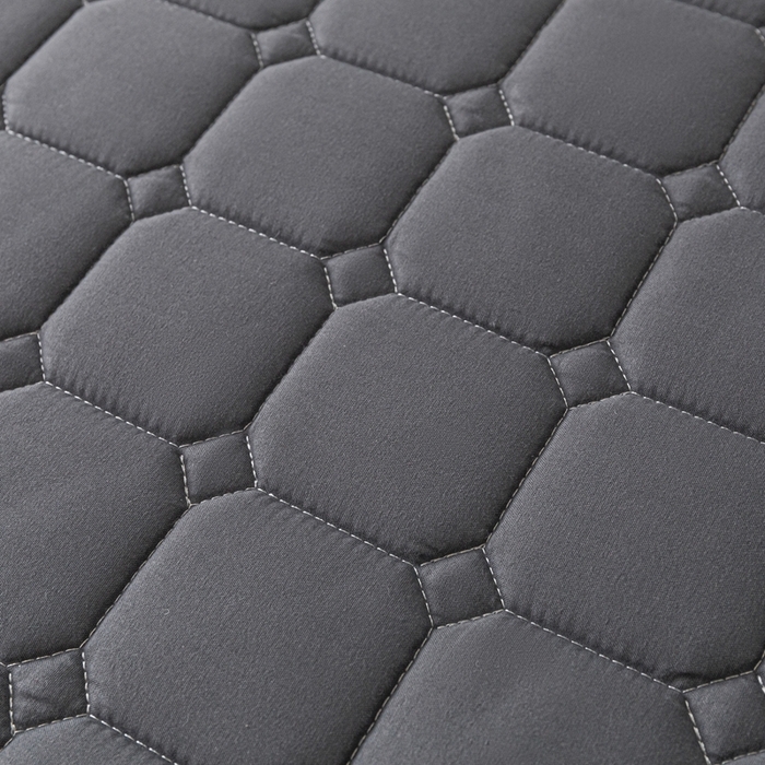 91家纺网 家纺一手货源 找家纺 欧邦 2025春夏新款四季款无印风纯色水洗棉床褥榻榻米床垫 床垫-深灰