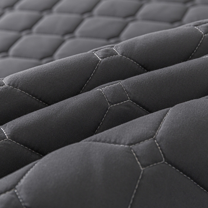 91家纺网 家纺一手货源 找家纺 欧邦 2025春夏新款四季款无印风纯色水洗棉床褥榻榻米床垫 床垫-深灰