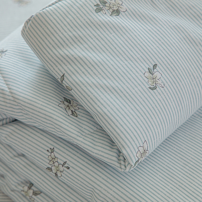 91家纺网 家纺一手货源 找家纺 （总）绫韵家纺 2025夏季全棉水洗棉混搭小碎花田园风夏被纯棉空调被套件系列