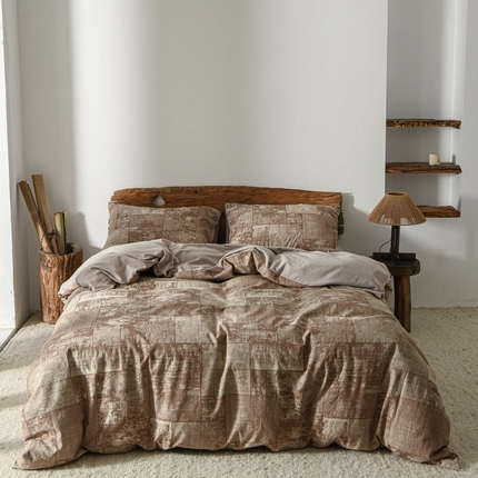 91家纺网 家纺一手货源 找家纺 （总）云上 2025全棉色织大提花床品·侘寂空间  