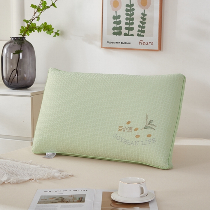 91家纺网 家纺一手货源 找家纺 （总）幸运草 豆小满热熔枕头 整张棉填充不变形可水洗可拆卸枕芯