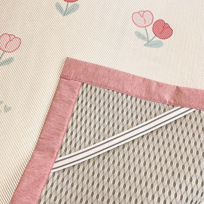 91家纺网 家纺一手货源 找家纺 （总）典曼家纺 2025新款600D数码印花冰藤席席子凉席-床席款