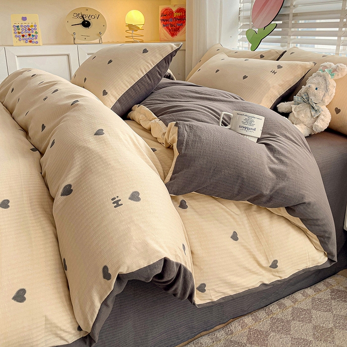 91家纺网 家纺一手货源 找家纺 王朝国际 2025新款直播热款有氧提花有氧双层纱碎花单被套 莫里