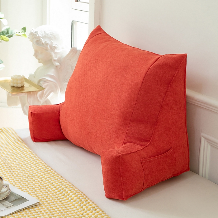 91家纺网 家纺一手货源 找家纺 一兰家纺 2025新款单人床头靠垫护腰靠背靠枕大抱枕抱抱靠 抱抱靠-桃粉沙