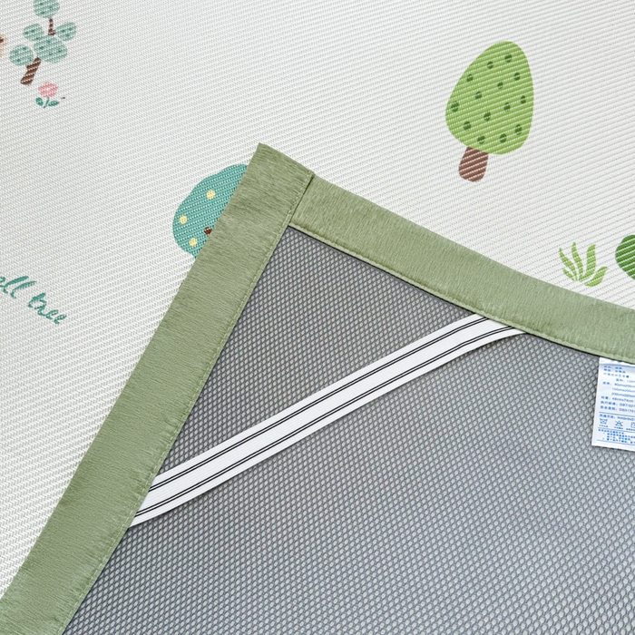 91家纺网 家纺一手货源 找家纺 典曼家纺 2025新款600D数码印花冰藤席席子凉席-床席款 森林小熊