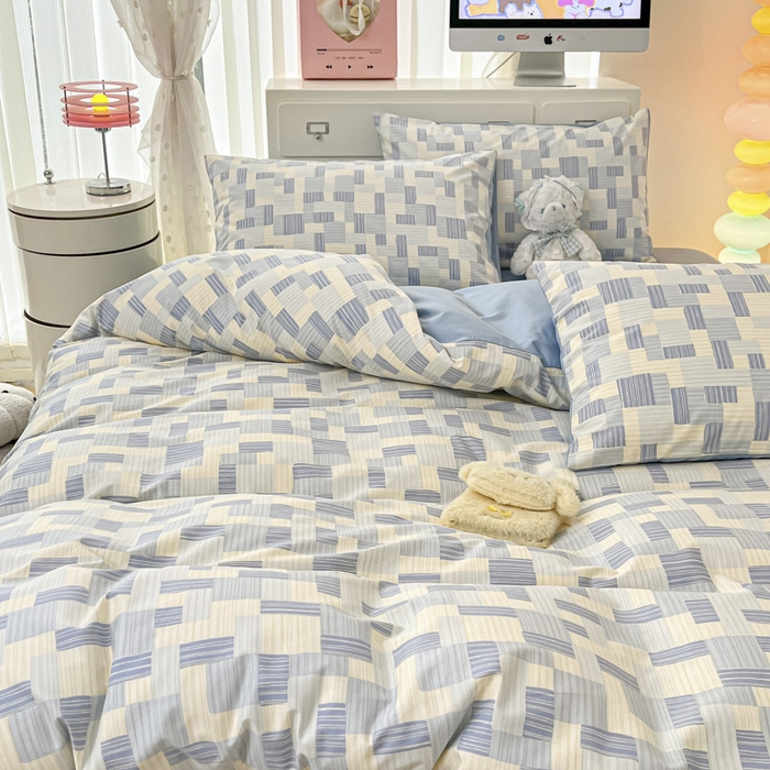 91家纺网 家纺一手货源 找家纺 晨希家居 2025新款全棉卡通印花简约款单被套-子影