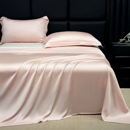 91家纺网 家纺一手货源 找家纺 （总）梦幻之城 2025新款水洗真丝纯色床单