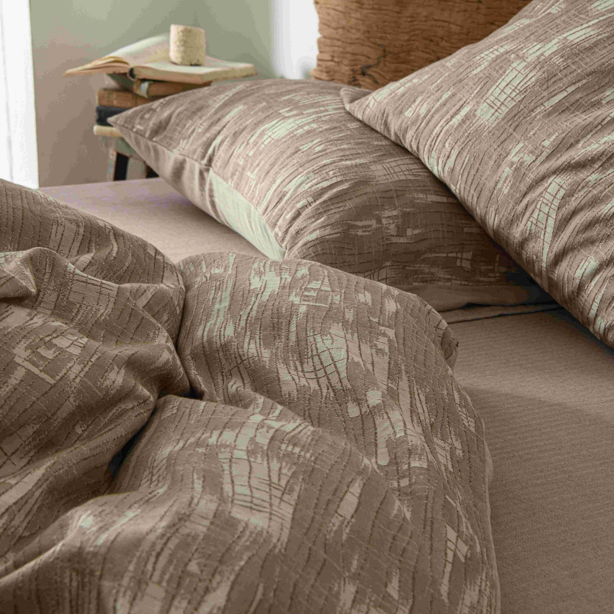 91家纺网 家纺一手货源 找家纺 （总）云上 2025全棉色织大提花床品·侘寂潮汐  