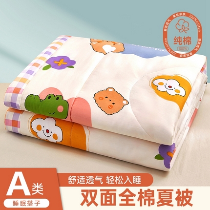 91家纺网 家纺一手货源 找家纺 （总）黛妮雅 2025新款全棉活性印花夏被(提供买家秀）