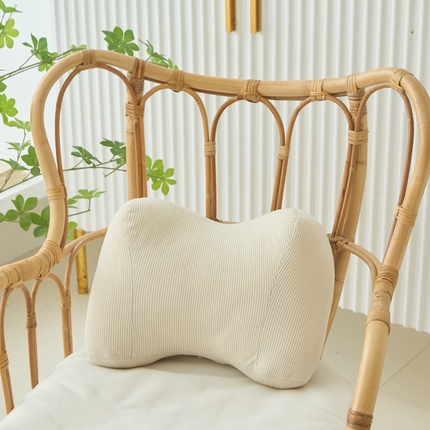 91家纺网 家纺一手货源 找家纺 （总）囍莱家纺 2025新款立体蝴蝶结灯芯绒靠枕