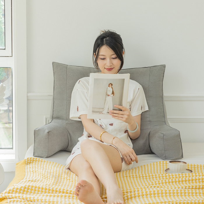 91家纺网 家纺一手货源 找家纺 一兰家纺 2025新款单人床头靠垫护腰靠背靠枕大抱枕抱抱靠 抱抱靠-耀石灰