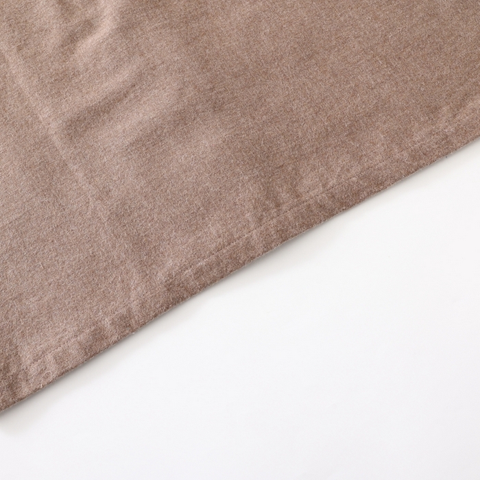 91家纺网 家纺一手货源 找家纺 伊嫚家居 2025新款无印日式双股全棉法兰绒家居服良品睡衣女纯棉直播秋冬款情侣睡衣 纯棕色男