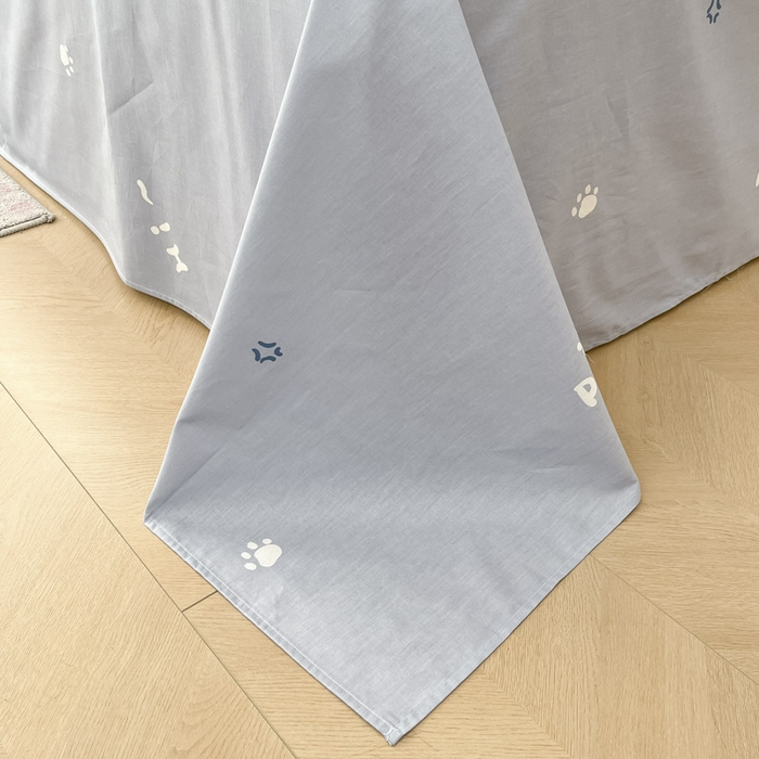 91家纺网 家纺一手货源 找家纺 晨希家居 2025新款全棉卡通印花简约款单被套-无忧熊仔