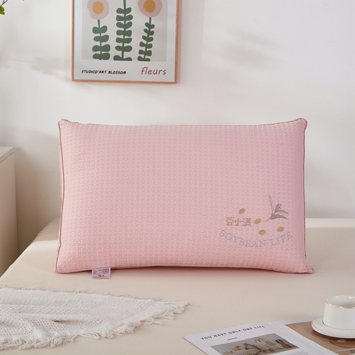 91家纺网 家纺一手货源 找家纺 （总）幸运草 豆小满热熔枕头 整张棉填充不变形可水洗可拆卸枕芯