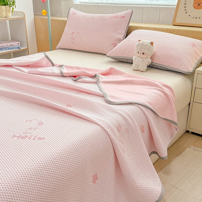 91家纺网 家纺一手货源 找家纺 （总）雪鲨家纺  2025新款凉豆豆夏凉被针织棉空调被冰豆豆夏被可机洗礼品跑量A类