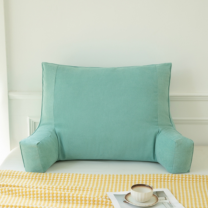 91家纺网 家纺一手货源 找家纺 一兰家纺 2025新款单人床头靠垫护腰靠背靠枕大抱枕抱抱靠 抱抱靠-釉绿色