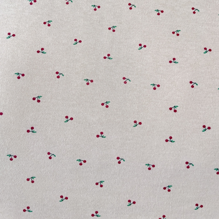 91家纺网 家纺一手货源 找家纺 伊嫚家居 新款日式新品全棉针织棉A类活性印花四件套天竺棉小碎花复古亲肤被罩床笠款套件 恋恋小樱桃