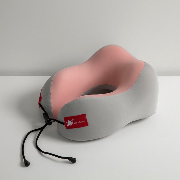 91家纺网 家纺一手货源 找家纺 其乐枕芯 2025新款驼峰U型护颈枕凉感U型枕枕头枕芯 桃花粉29*30cm（无礼盒）/只