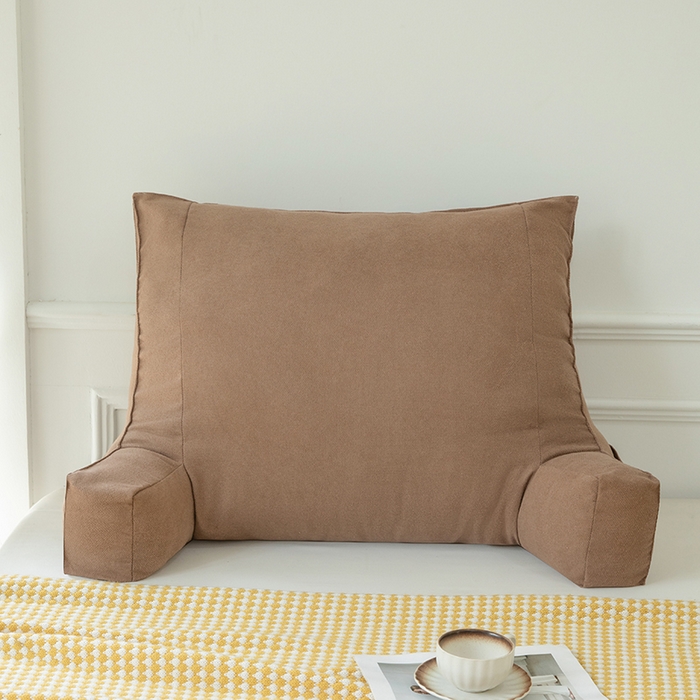 91家纺网 家纺一手货源 找家纺 一兰家纺 2025新款单人床头靠垫护腰靠背靠枕大抱枕抱抱靠 抱抱靠-枫叶棕