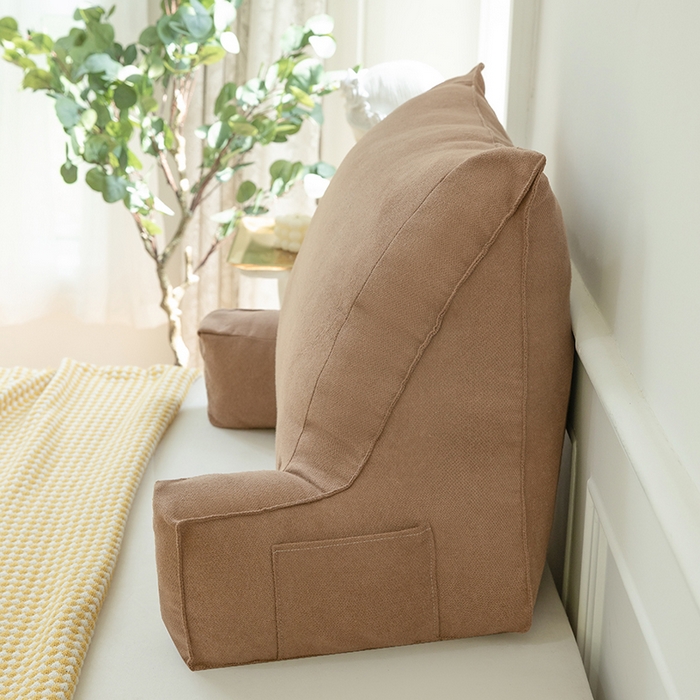 91家纺网 家纺一手货源 找家纺 一兰家纺 2025新款单人床头靠垫护腰靠背靠枕大抱枕抱抱靠 抱抱靠-枫叶棕