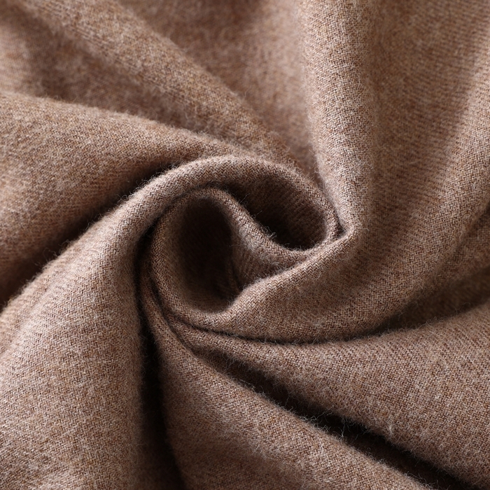 91家纺网 家纺一手货源 找家纺 伊嫚家居 2025新款无印日式双股全棉法兰绒家居服良品睡衣女纯棉直播秋冬款情侣睡衣 纯棕色女