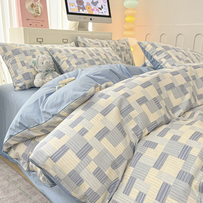 91家纺网 家纺一手货源 找家纺 晨希家居 2025新款全棉卡通活性印花四件套-子影