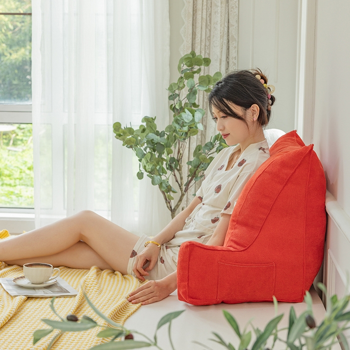 91家纺网 家纺一手货源 找家纺 一兰家纺 2025新款单人床头靠垫护腰靠背靠枕大抱枕抱抱靠 抱抱靠-桃粉沙