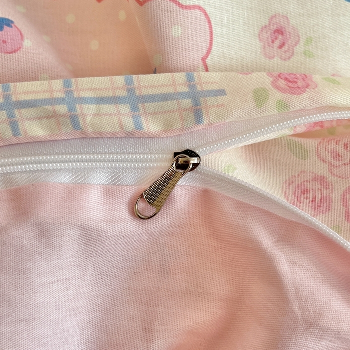 91家纺网 家纺一手货源 找家纺 Sweet dreams甜梦 2025新款全棉印花卡通小清新四件套