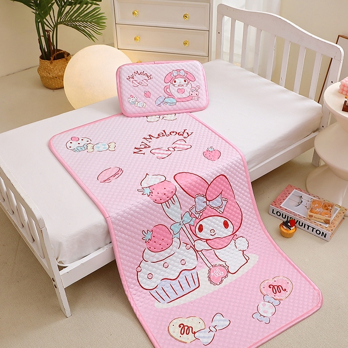 91家纺网 家纺一手货源 找家纺 （总）2025新款3D凉豆豆大版三丽鸥正版授权儿童凉席夏被三件套