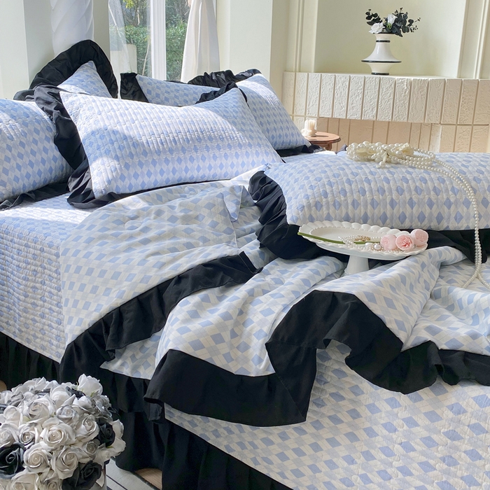 91家纺网 家纺一手货源 找家纺 （总）老k 2025新款水洗棉花边夏被夏凉被空调被