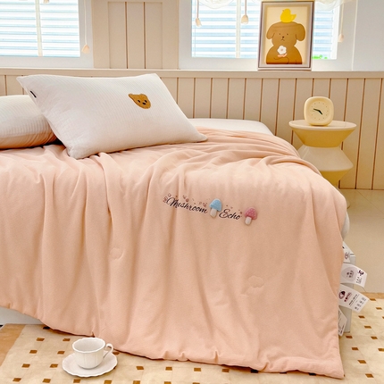 91家纺网 家纺一手货源 找家纺 （总）亿莱鑫 2025新款华夫格7A抗菌夏凉被