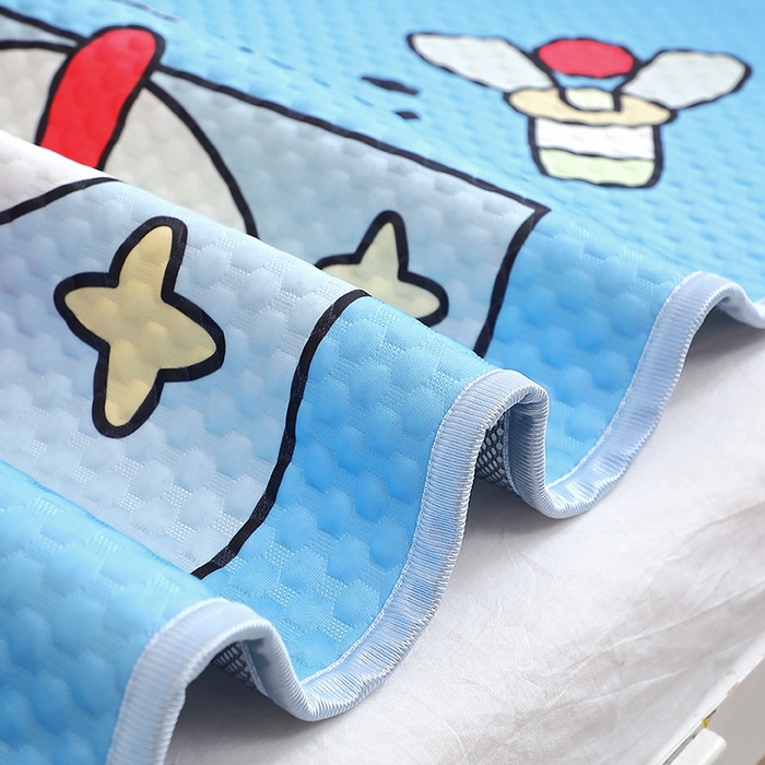 91家纺网 家纺一手货源 找家纺 八零年代  2025新款3D凉豆豆大版卡通儿童凉席夏被三件套冰豆豆凉席 凉豆豆凹凸曼