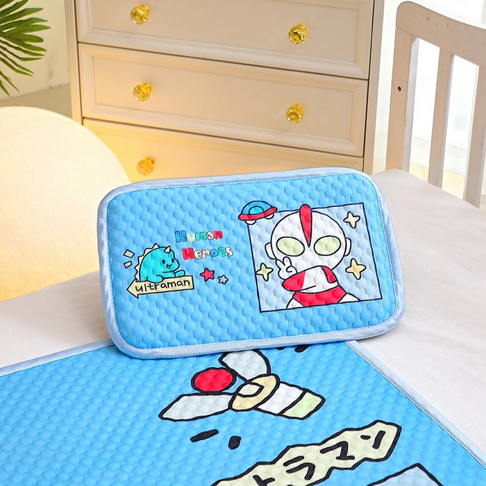 91家纺网 家纺一手货源 找家纺 八零年代  2025新款3D凉豆豆大版卡通儿童凉席夏被三件套冰豆豆凉席 凉豆豆凹凸曼