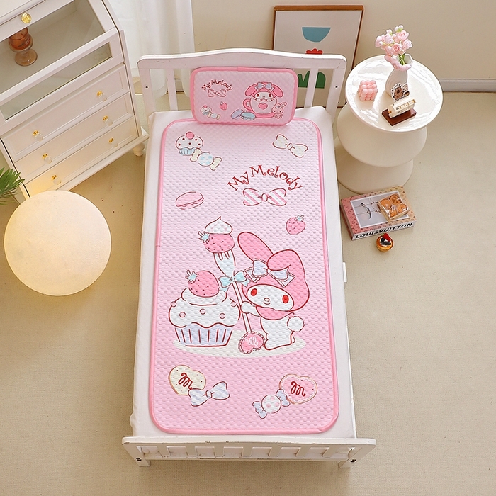 91家纺网 家纺一手货源 找家纺 （总）2025新款3D凉豆豆大版三丽鸥正版授权儿童凉席夏被三件套