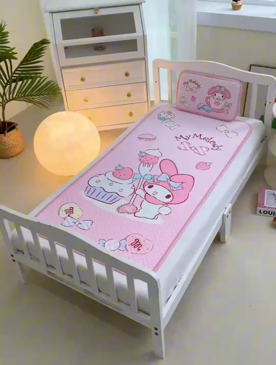 91家纺网 家纺一手货源 找家纺 （总）2025新款3D凉豆豆大版三丽鸥正版授权儿童凉席夏被三件套