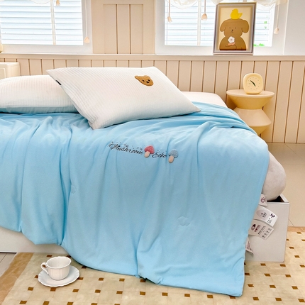 91家纺网 家纺一手货源 找家纺 （总）亿莱鑫 2025新款华夫格7A抗菌夏凉被