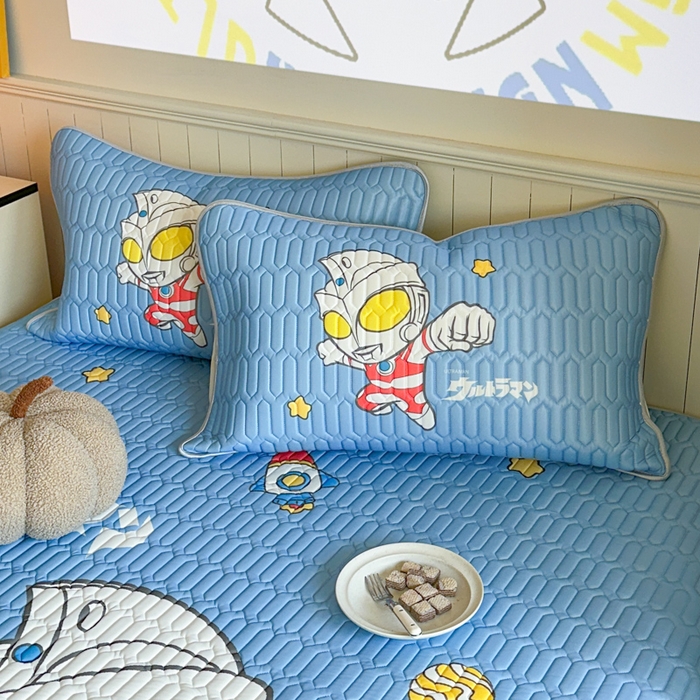 91家纺网 家纺一手货源 找家纺 金爱家 2025新款奥特曼乳胶凉席席子 乳胶-奥特曼之光