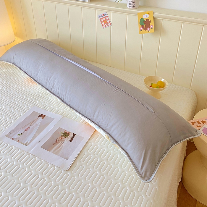 91家纺网 家纺一手货源 找家纺 雨彤家纺 2025年新款A类乳胶凉感丝双人长枕套 幻彩花镜