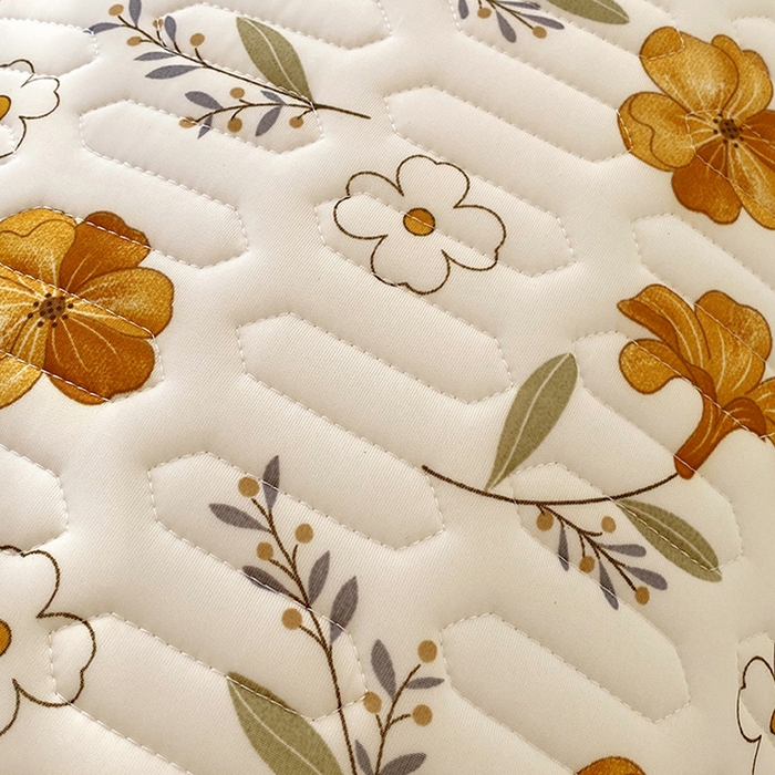 91家纺网 家纺一手货源 找家纺 雨彤家纺 2025年新款A类乳胶凉感丝双人长枕套 花开盛世